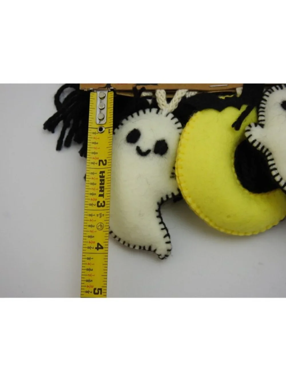 Axayu Handmade In Peru Halloween Ghost Moon Garland 7 Ft Felt Witch Hat Decor